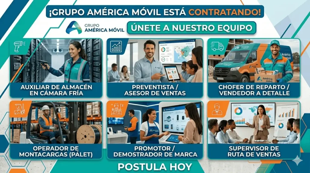 EMPLEOS GRUPO AMÉRICA MÓVIL (TELCEL)