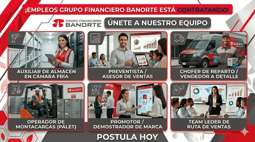 EMPLEOS GRUPO FINANCIERO BANORTE
